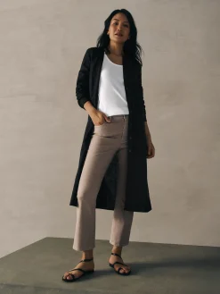 Garment-Dyed Organic Cotton Denim Kick Jean