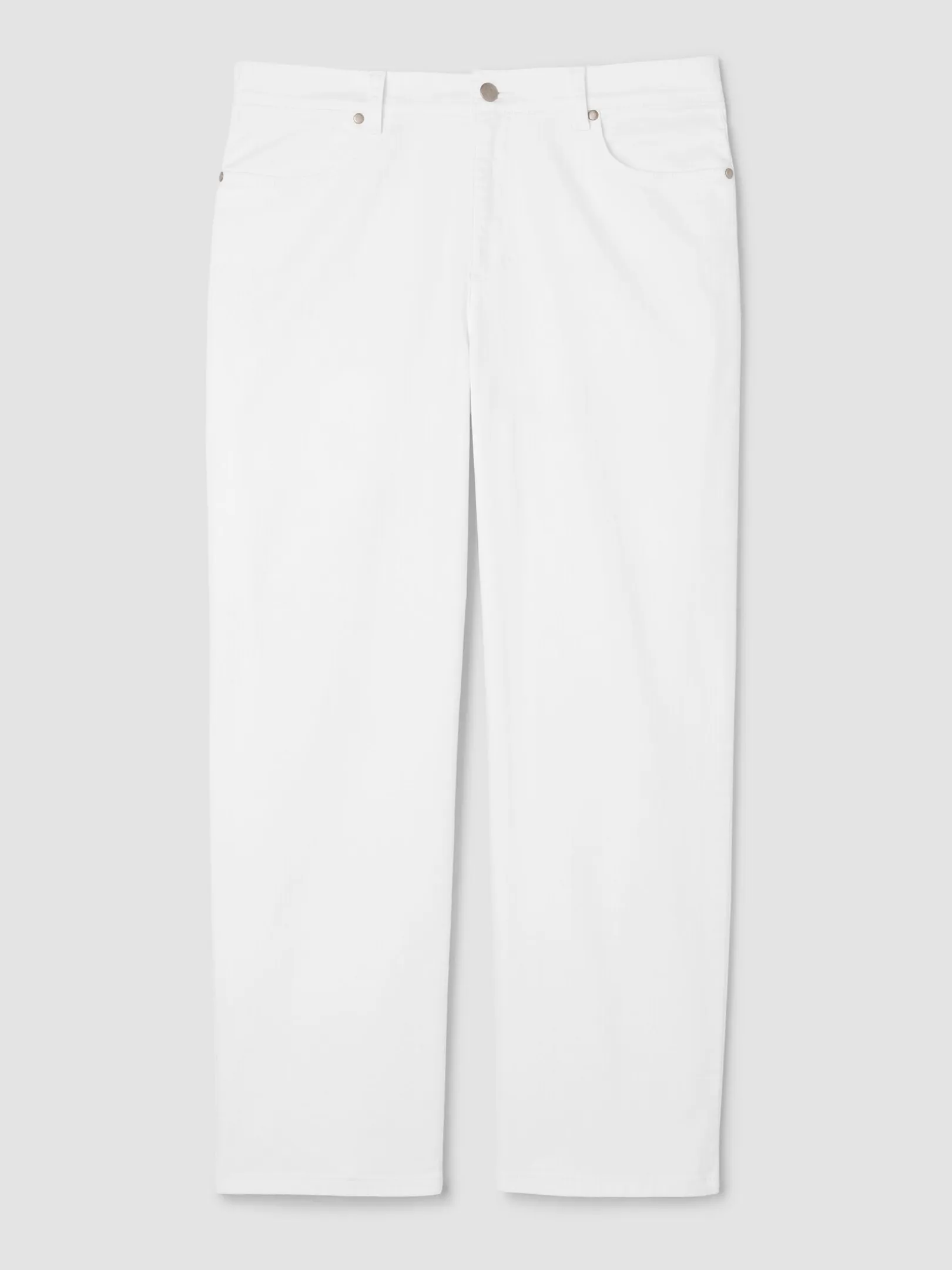 Garment-Dyed Organic Cotton Denim Straight Jean