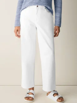 Garment-Dyed Organic Cotton Denim Straight Jean