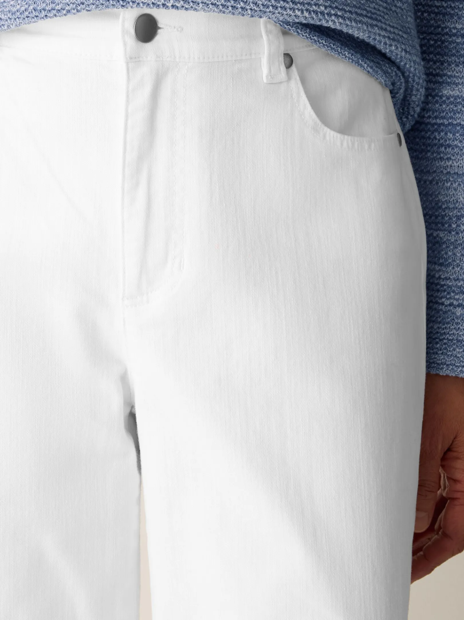Garment-Dyed Organic Cotton Denim Straight Jean