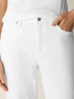 Garment-Dyed Organic Cotton Denim Slim Jean