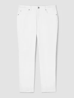 Garment-Dyed Organic Cotton Denim Slim Jean