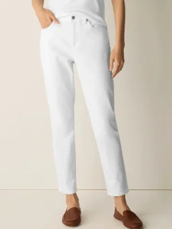 Garment-Dyed Organic Cotton Denim Slim Jean