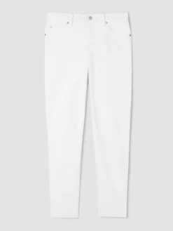 Garment-Dyed Organic Cotton Denim Slim Jean