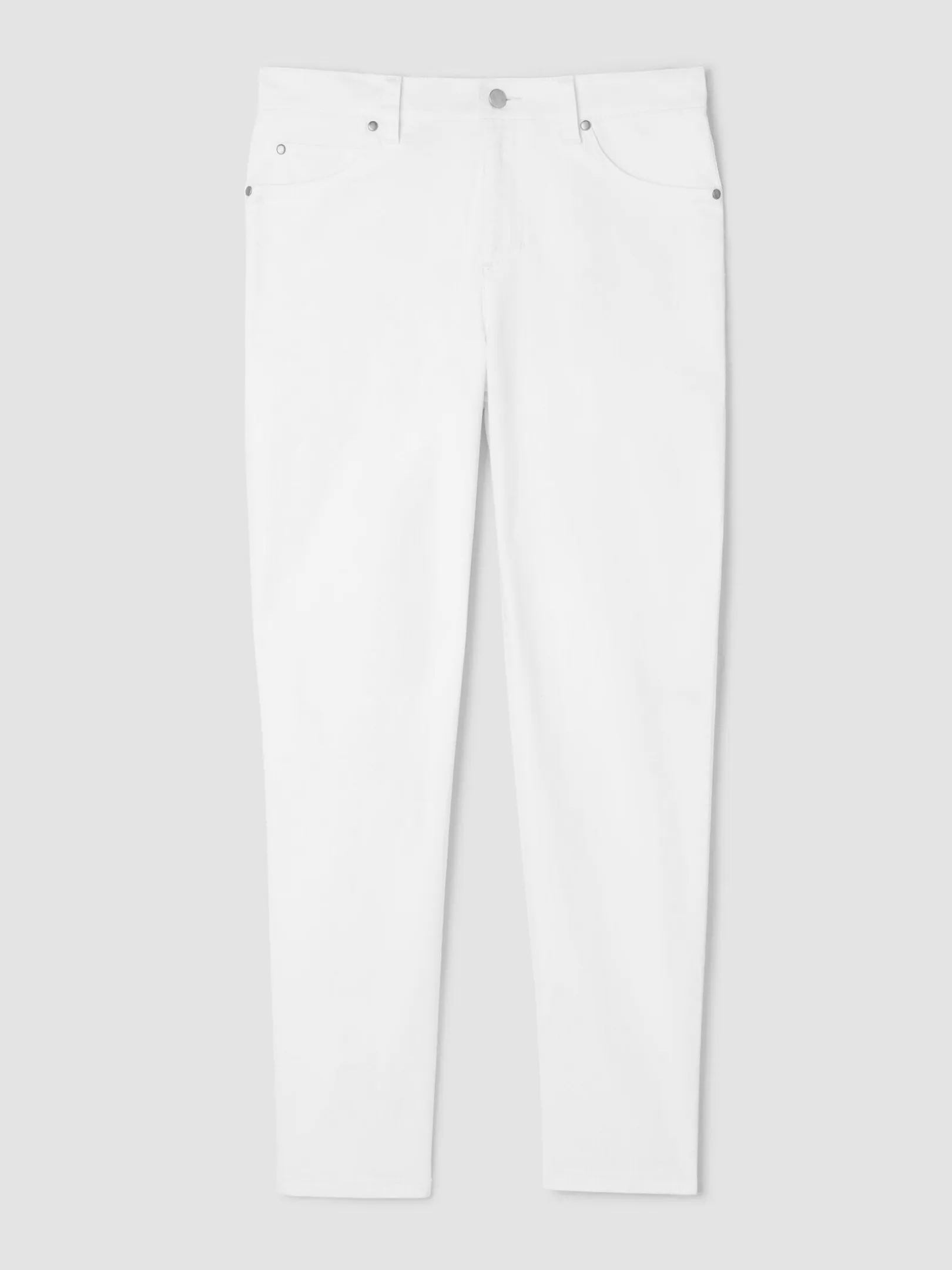 Garment-Dyed Organic Cotton Denim Slim Jean