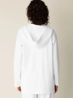 Garment-Dyed Organic Cotton Terry Hooded Jacket