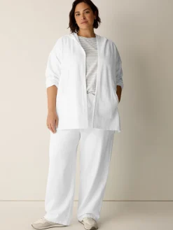 Garment-Dyed Organic Cotton Terry Hooded Jacket