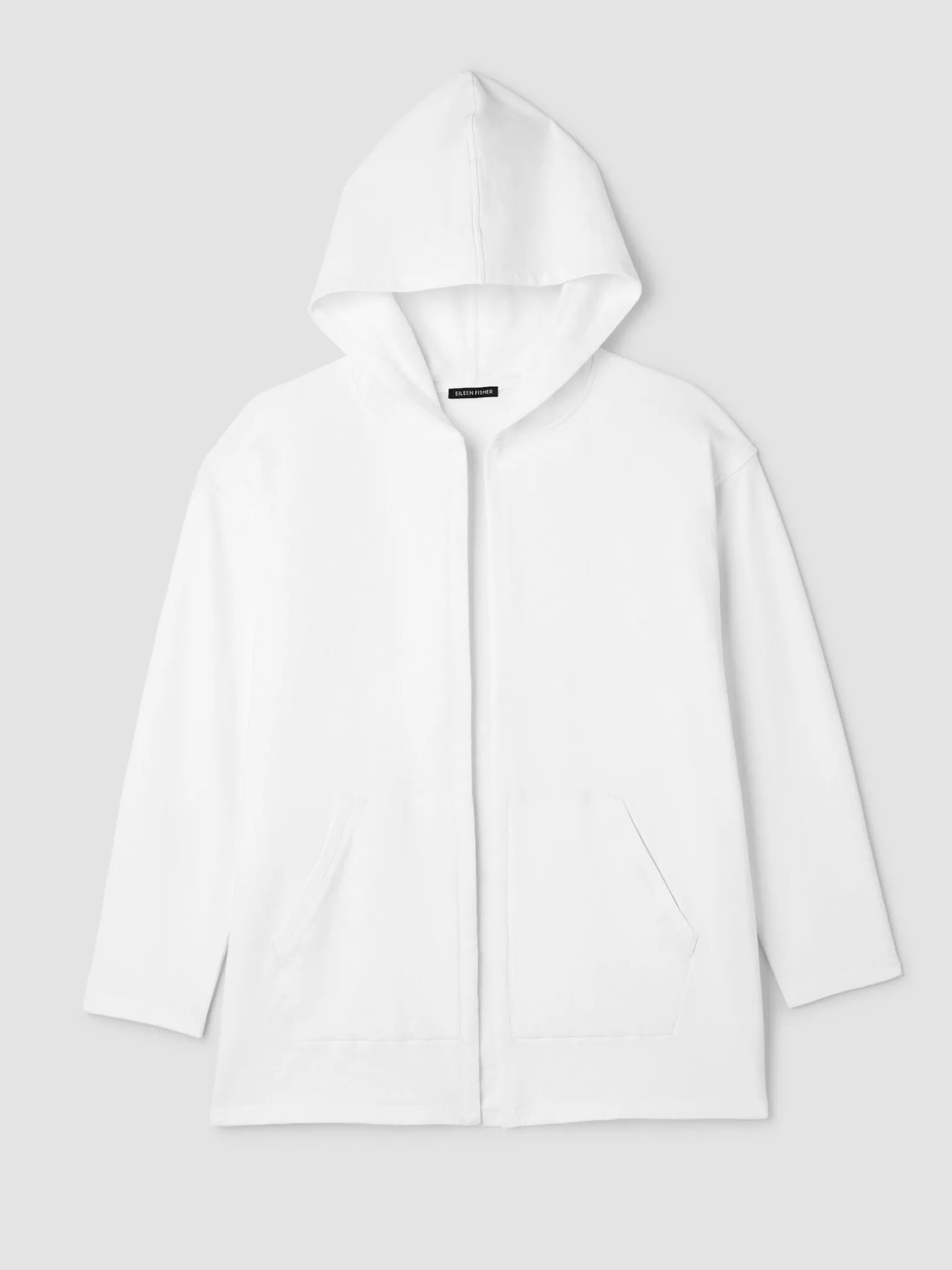 Garment-Dyed Organic Cotton Terry Hooded Jacket