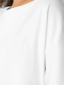 Garment-Dyed Organic Cotton Terry Bateau Neck Top