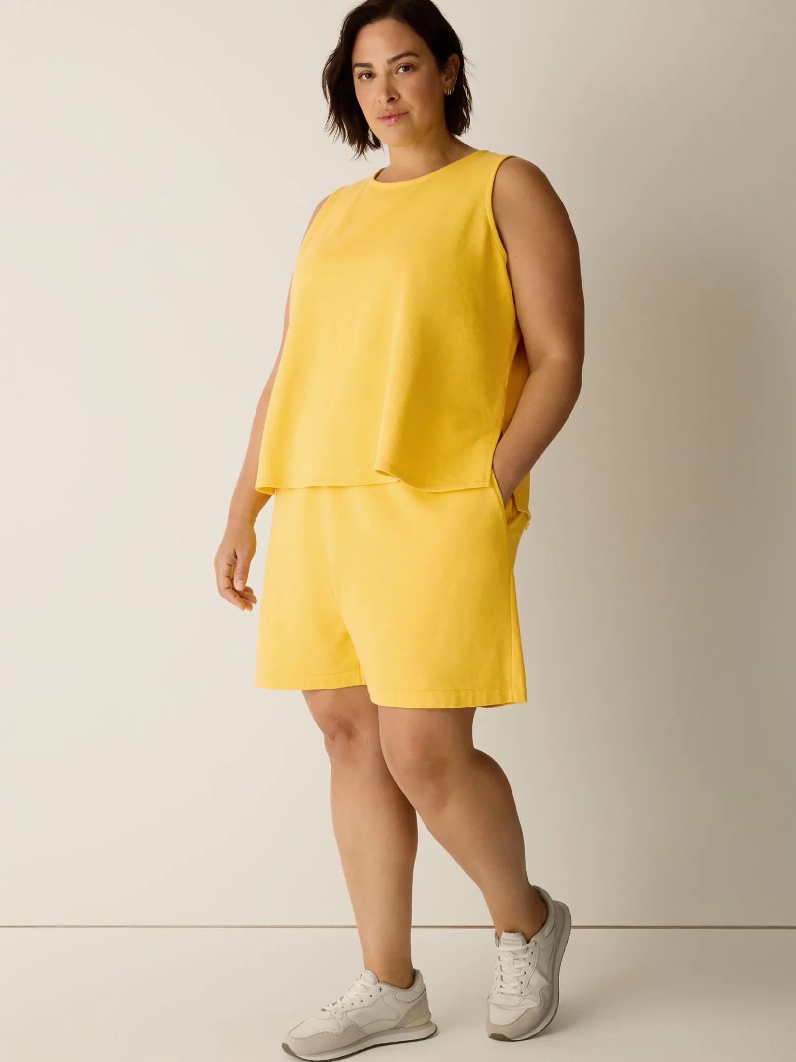Garment-Dyed Organic Cotton Terry Walking Shorts