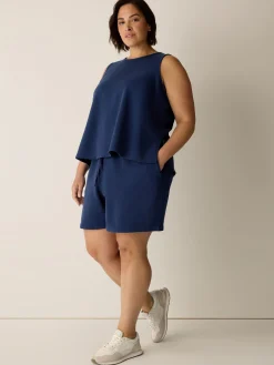 Garment-Dyed Organic Cotton Terry Walking Shorts