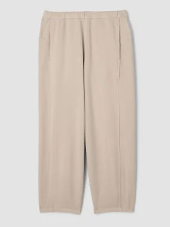 Garment-Dyed Organic Cotton Terry Lantern Pant