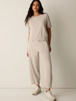 Garment-Dyed Organic Cotton Terry Lantern Pant