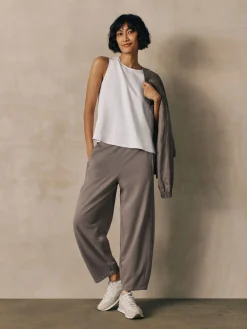 Garment-Dyed Organic Cotton Terry Lantern Pant