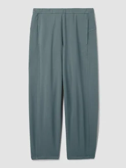 Garment-Dyed Organic Cotton Terry Lantern Pant