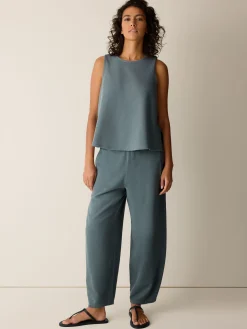 Garment-Dyed Organic Cotton Terry Lantern Pant