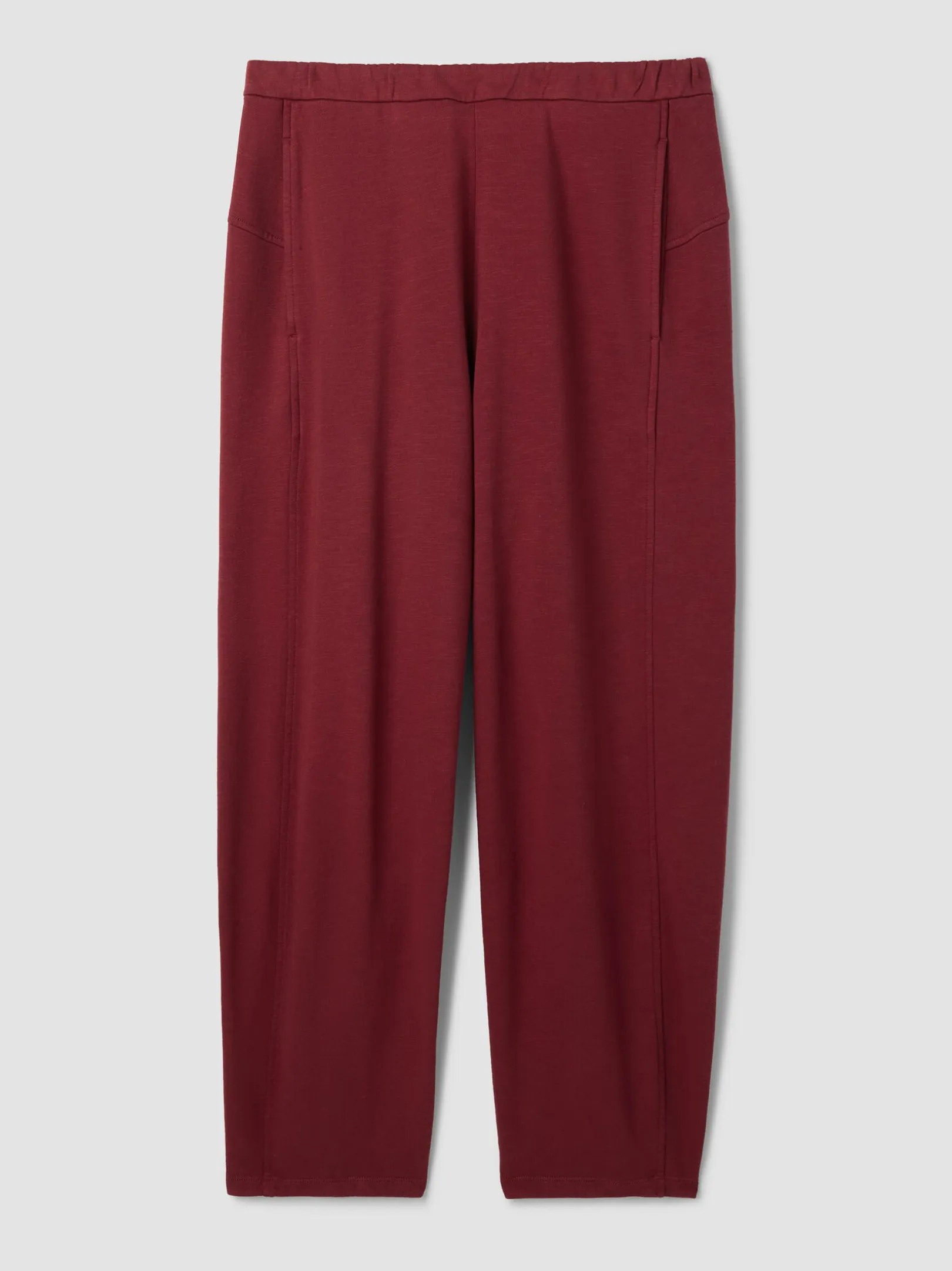 Garment-Dyed Organic Cotton Terry Lantern Pant