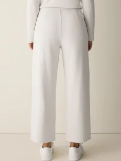 Garment-Dyed Organic Cotton Terry Wide-Leg Pant