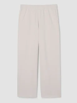 Garment-Dyed Organic Cotton Terry Wide-Leg Pant