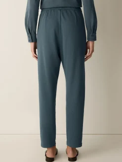 Garment-Dyed Organic Cotton Terry Slouchy Pant