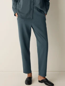 Garment-Dyed Organic Cotton Terry Slouchy Pant