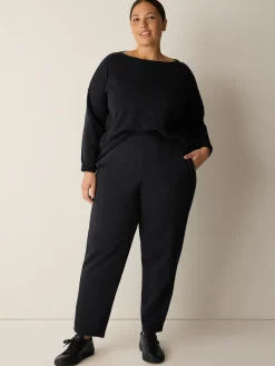 Garment-Dyed Organic Cotton Terry Slouchy Pant