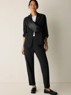 Garment-Dyed Organic Cotton Terry Slouchy Pant
