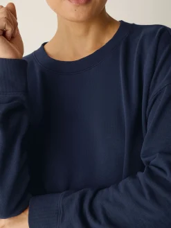 Garment-Dyed Organic Cotton Terry Cropped Box-Top