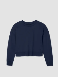 Garment-Dyed Organic Cotton Terry Cropped Box-Top