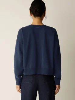 Garment-Dyed Organic Cotton Terry Cropped Box-Top