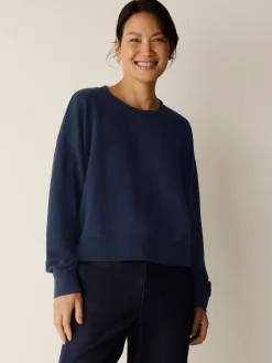 Garment-Dyed Organic Cotton Terry Cropped Box-Top
