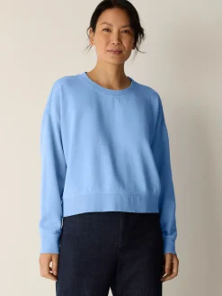 Garment-Dyed Organic Cotton Terry Cropped Box-Top