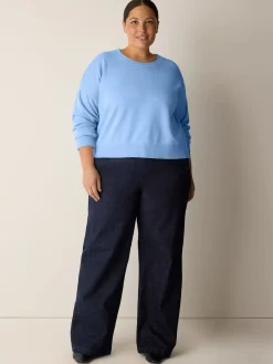 Garment-Dyed Organic Cotton Terry Cropped Box-Top