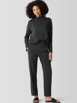 Garment-Dyed Terry Slouchy Pant