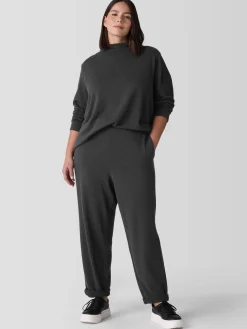 Garment-Dyed Terry Slouchy Pant