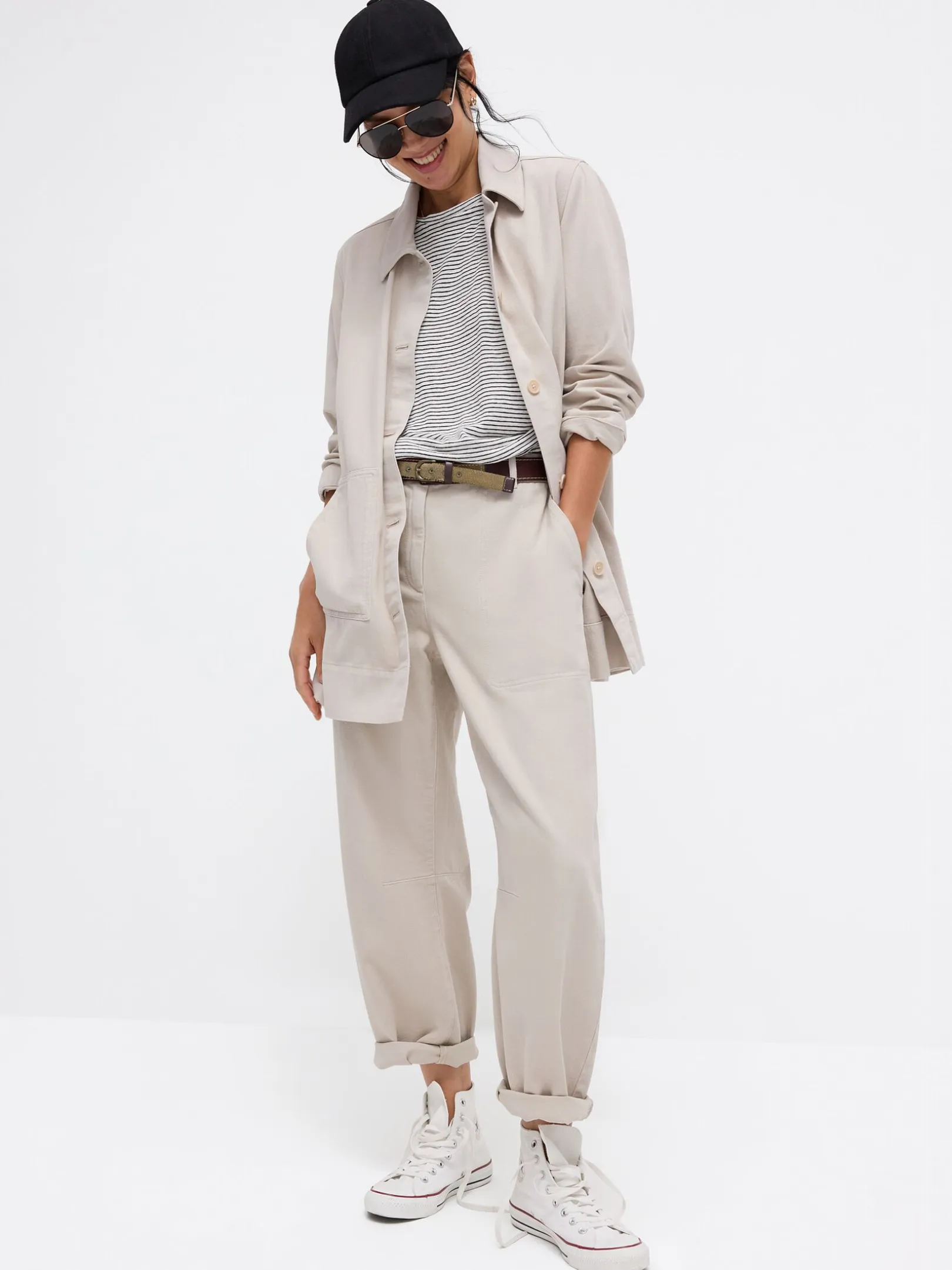 Garment-Dyed Utility Cotton Arch Pant