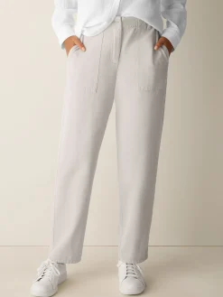 Garment-Dyed Utility Cotton Tapered Pant