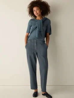 Garment-Dyed Utility Cotton Tapered Pant