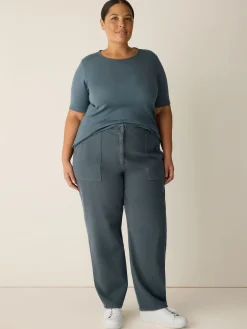 Garment-Dyed Utility Cotton Tapered Pant
