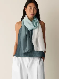 Hand-Dyed Organic Silk Scarf