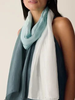 Hand-Dyed Organic Silk Scarf