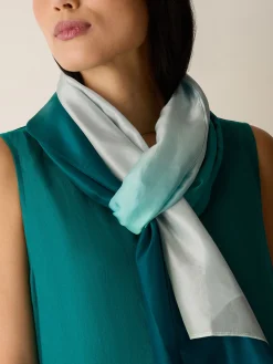 Hand-Dyed Organic Silk Scarf