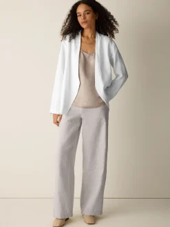 Heavy Organic Linen Angled Jacket