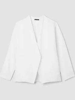 Heavy Organic Linen Angled Jacket