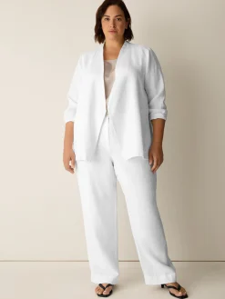 Heavy Organic Linen Angled Jacket