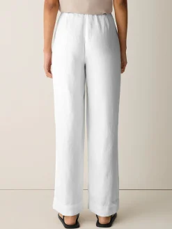 Heavy Organic Linen Full-Length Straight Trouser