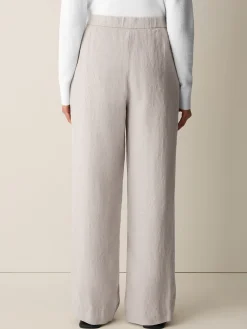 Heavy Organic Linen Full-Length Straight Trouser