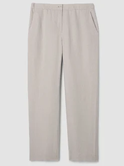 Heavy Organic Linen Full-Length Straight Trouser