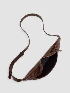 Italian Pebbled Leather Belt Bag
