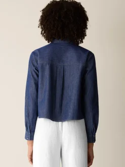 Lightweight Organic Cotton Denim Classic Collar Shirt